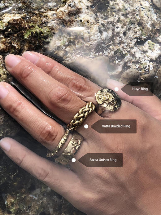 Fyntage | 愛與忠誠 Vatta Braided Ring [戒指 金/银] 商品图3