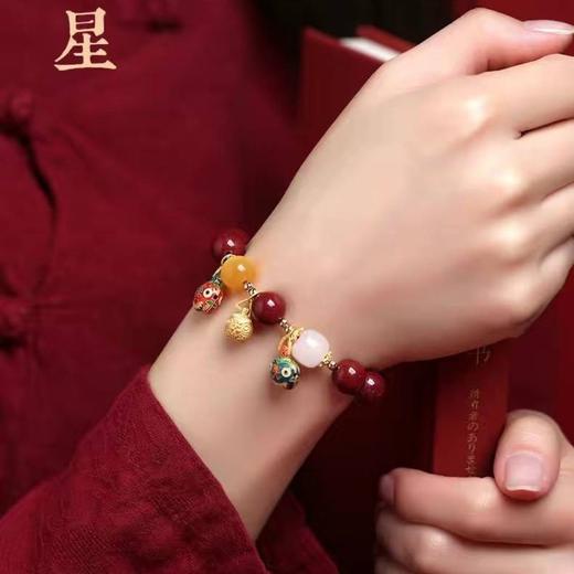 吞金兽朱砂手串 商品图3