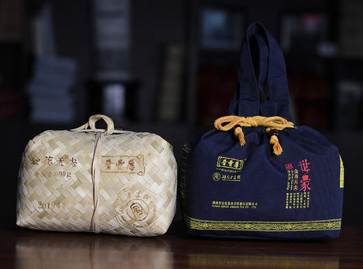 晋丰厚两百年老字号2019年世家安化黑茶 金花天尖 600g/包 商品图1
