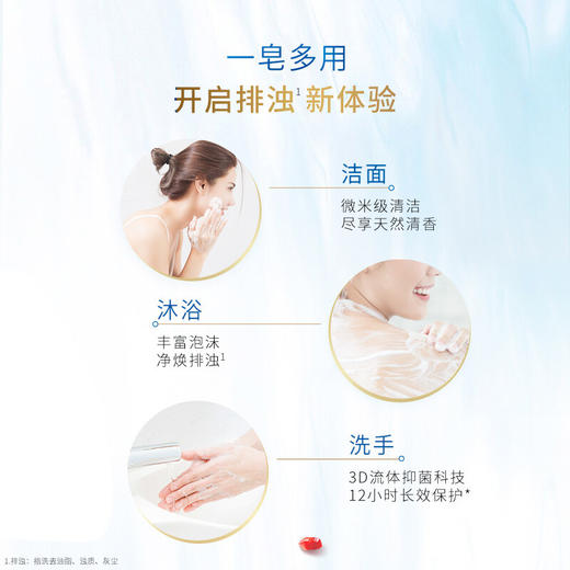 【直发】舒肤佳排浊香皂（红石榴+矿物+甜橙）3块装 商品图4