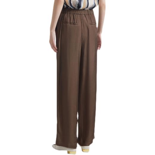 INSUN恩裳2022夏季新品时尚垂感易打理通勤经典直筒西装裤9C32220070 商品图2