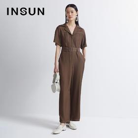 INSUN恩裳恩裳2022夏季新款商务通勤气质时尚连体裤9C32220500