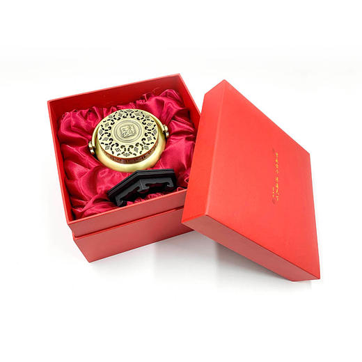 羽诗制造出品 “薪火相传”火熜 宁波元素香炉黄铜婚嫁用品摆件 商品图3