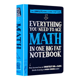美国少年中学生优等生学霸超级笔记 数学英文原版 Everything You Need to Ace Math in One Big Fat Notebook 英文版进口英语书籍