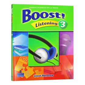 培生朗文中学英语教材 听力分级强化训练3 英文原版 Boost Listening L3级 听力练习技能培训学生用书 小学中高年级 初中 英文版
