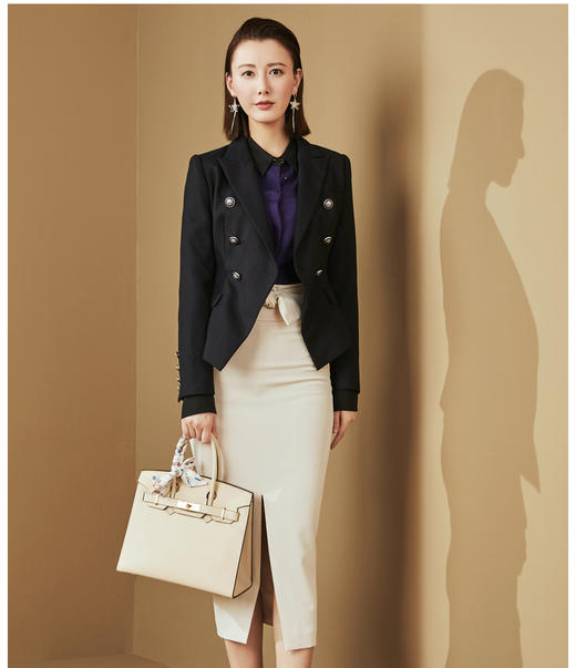 J20334599A 颈袖添香时尚OL新款时尚衬衣桑蚕丝雪纺衫衬衫女上衣 时尚单品OL衬衫（四季可穿） 商品图3