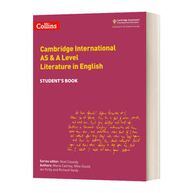 Collins英文原版 Cambridge International AS A Level Literature in English 柯林斯剑桥国际 考试英语文学学生用书 英文版 进口英语书