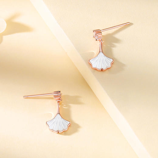 【三生有杏】小裙子贝母耳饰【JHY-E000326B】 商品图2
