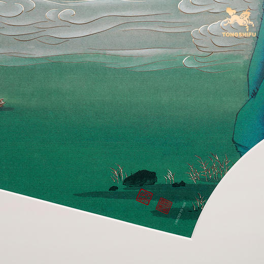铜师傅 手工錾刻 铜雕画《波澜动远空》 商品图3