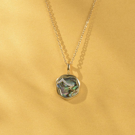 【采购专享】宫里的世界&BYJ 千里江山系列 此间青绿项链 商品图1