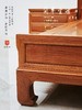 红桥红  家具严选  缅甸花梨（大果紫檀）【180 如意素面大脚 高低床】 商品缩略图5