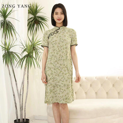 宗洋2022夏季新品印花连衣裙BXL3ST8080-60 商品图0