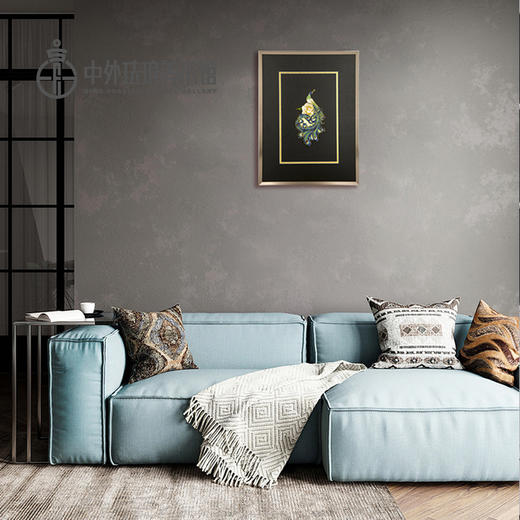 《孔雀》      脱胎掐丝珐琅画（可定制） 商品图2