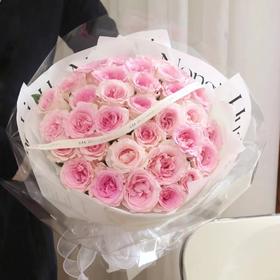 【私藏浪漫】粉色玫瑰花束33支 送老婆女友爱人