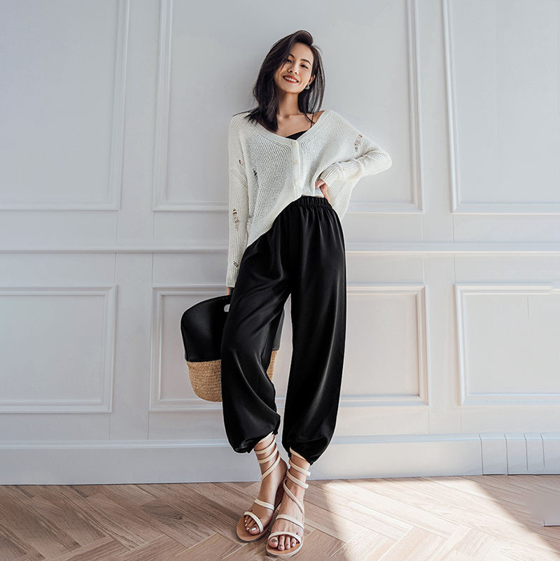 【MAOmore】一线品牌同厂液氮收腿松紧凉凉裤