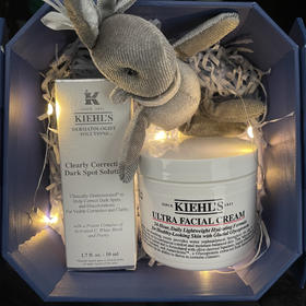 【授权商品 促销款】美国 Kiehl＇s 科颜氏高保湿面霜125ml+科颜氏新集白白均衡精华液50ml 礼盒装