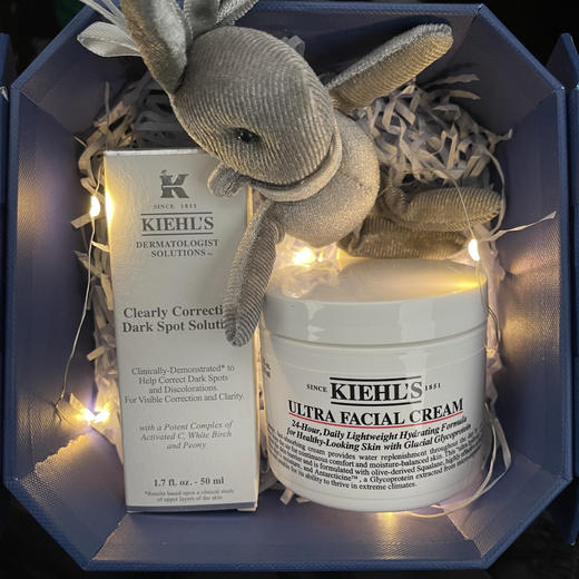 【授权商品 促销款】美国 Kiehl＇s 科颜氏高保湿面霜125ml+科颜氏新集白白均衡精华液50ml 礼盒装 商品图0