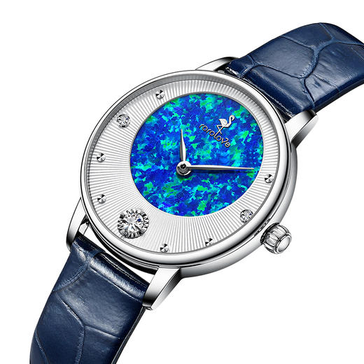 【ROROLOVE】极光Daylight系列 天然钻石腕表 天然钻石手表女满天星轻奢简约女表腕表（3颗钻/12分） 商品图2