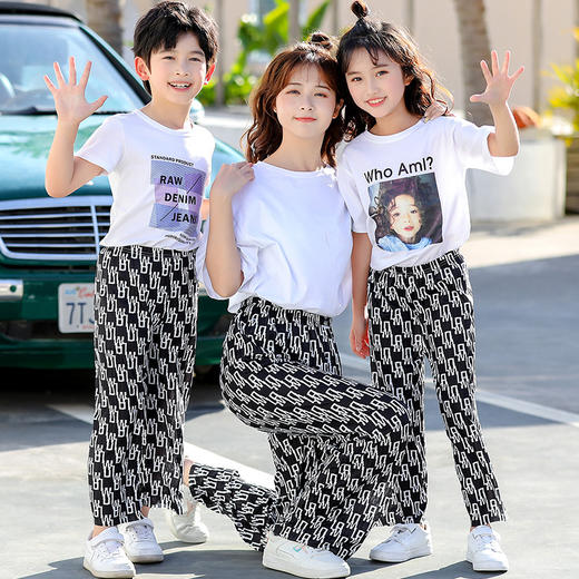 夏装新品儿童防晒男女童长裤子轻薄宽松成人防蚊裤亲子灯笼裤 商品图2