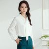 【高定款】罗蒙春季女士长袖衬衫简约飘带干练气质商务通勤衬衣女 商品缩略图2