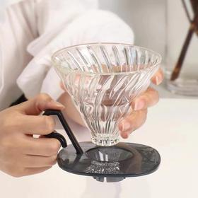 【HARIO】日本手冲咖啡滤杯V60滴漏杯玻璃过滤咖啡器具VDGC