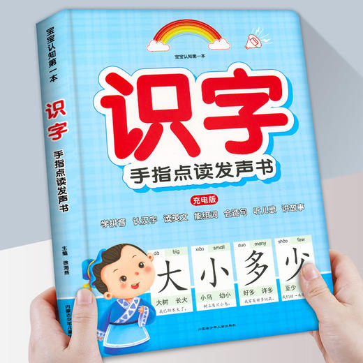 会说话的识字大王发声书幼儿学汉字认字神器启蒙早教卡片有声读物幼儿园3-6-7岁儿童绘本中班大班教材用书宝宝手指点读认知学习机 商品图0