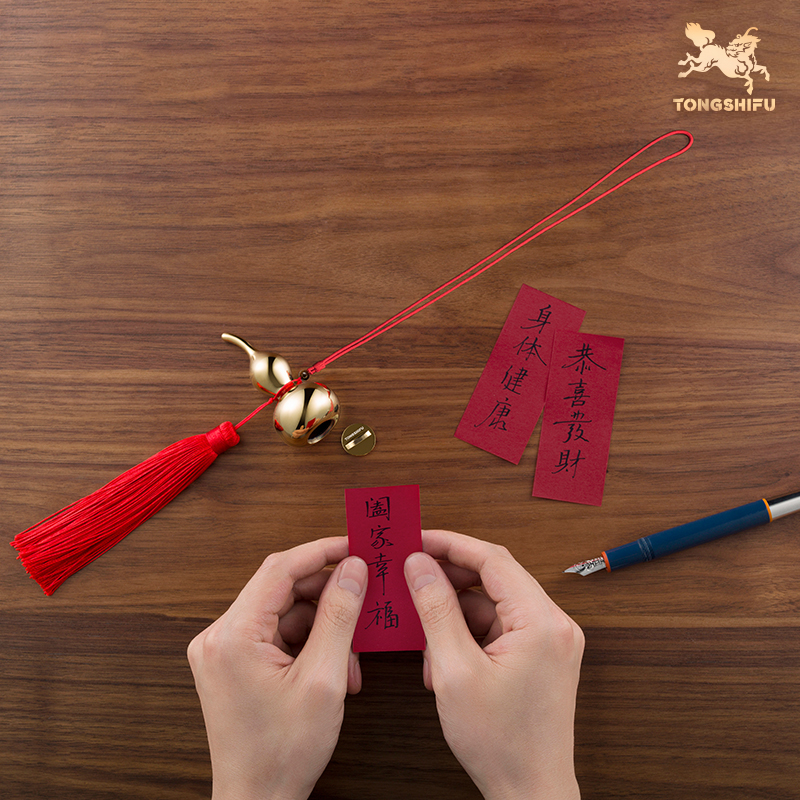 铜师傅 全铜挂件 《好运铜葫芦》 铜葫芦挂件 家居饰品 礼物 车挂