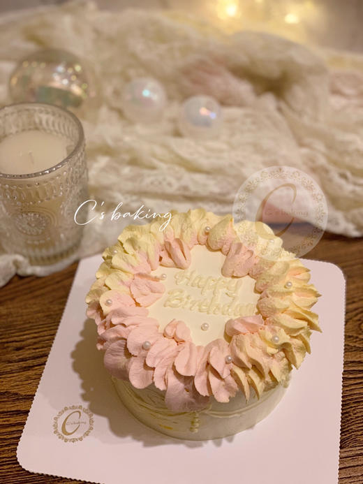 复古花环款 忌廉蛋糕（默认自提，收费配送请联系客服） 商品图0