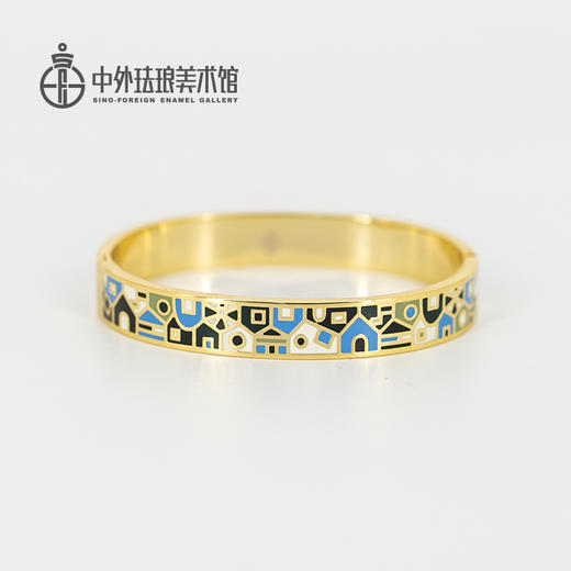 钛钢珐琅开口手镯 商品图2