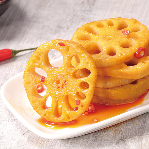 小胡鸭香辣藕片308g零食休闲小吃 商品图1