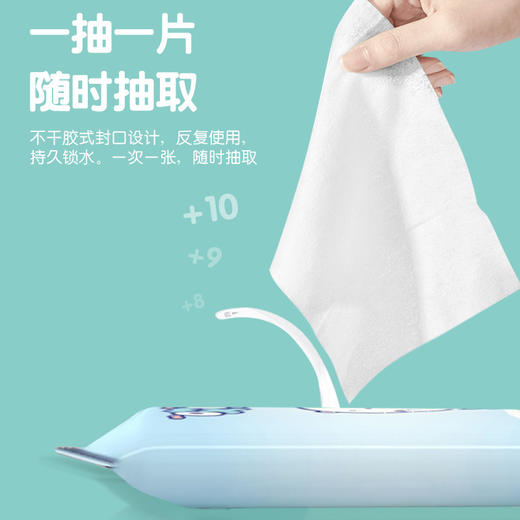 「20包！单包10片便携装」10片装湿纸巾湿巾 居家日用婴儿十片抽无纺布湿巾纸清洁工具 商品图2