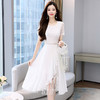 时尚气质通勤连衣裙女新款洋气拼接蕾丝中长裙HR-WH25189 商品缩略图0