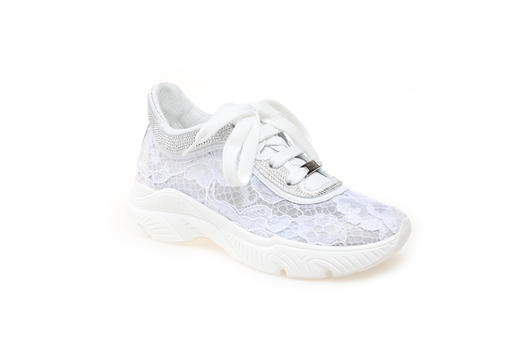 豪麟名鞋奥莱CESARE CASADEI女鞋时尚休闲鞋织物C20503X白色  原价5260元 商品图0