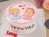 网红可爱情侣周年纪念日蛋糕E3 商品缩略图0