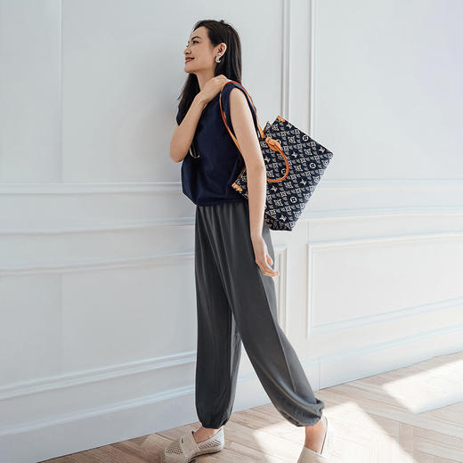 【MAOmore】一线品牌同厂液氮收腿松紧凉凉裤 商品图3