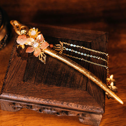 金陵金箔古韵发钗梳簪 商品图4