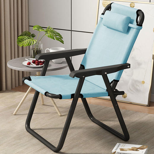 抖音爆款 折叠躺椅午休午睡懒人家用休闲电脑椅学生宿舍单人椅阳台椅 商品图1