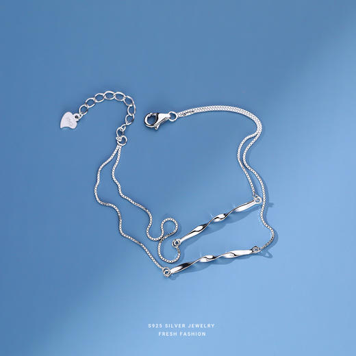 子佩集【莫比乌斯】S925银简约冷淡风手链【YXS-L572】 商品图3