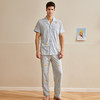 【会员价】爱帝男士睡衣纯棉短袖长裤套 商品缩略图3