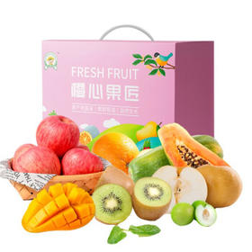 【端午】新鲜混搭水果礼盒 季节时令水果套装 精品混合混搭水果约4.2kg 速达丰意 因季节调换等值水果