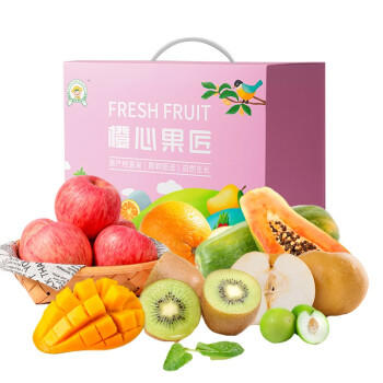 【端午】新鲜混搭水果礼盒 季节时令水果套装 精品混合混搭水果约4.2kg 速达丰意 因季节调换等值水果 商品图0