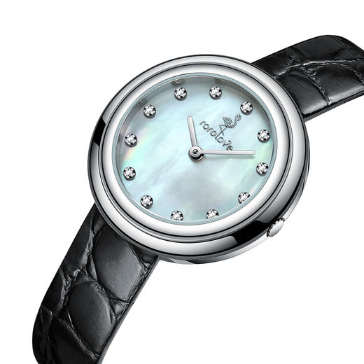 【ROROLOVE】邂逅Enchanted系列 天然钻石腕表  精钢钻石手表（12颗钻石） 商品图5