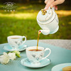 【6F】玛戈隆特 6头2人份玉兰花开骨瓷茶具套装 家用简约咖啡杯碟组合礼盒装 商品缩略图1