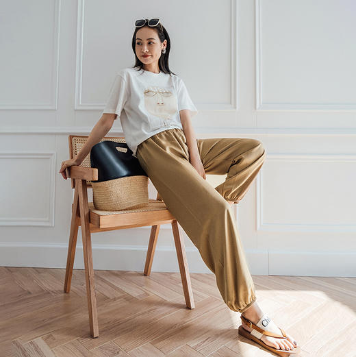 【MAOmore】一线品牌同厂液氮收腿松紧凉凉裤 商品图1