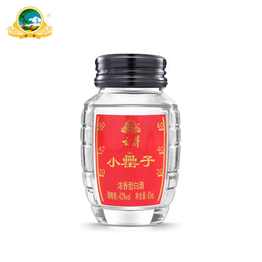 【官方授权】古井小罍子42度80ml*2瓶浓香型光瓶白酒 商品图2