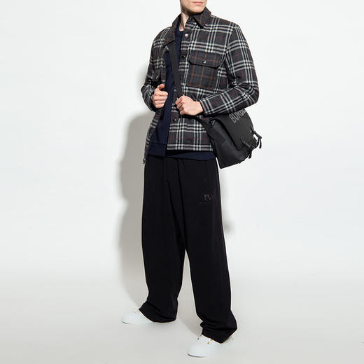 BURBERRY 博柏利 男士 Monogram Motif Appliqué 棉质卫衣专属标识嵌花棉质运动衫 男士卫衣 深蓝 8043238 B1488 商品图3