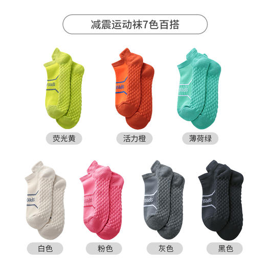 Maleroads马拉松跑步袜子男女户外短袜毛巾底3D缓震吸汗透气运动袜子 商品图4