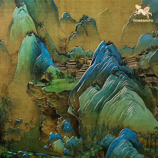 铜师傅 手工錾刻 铜雕画《千里江山之锦绣河山》装饰画 玄关画 商品图3