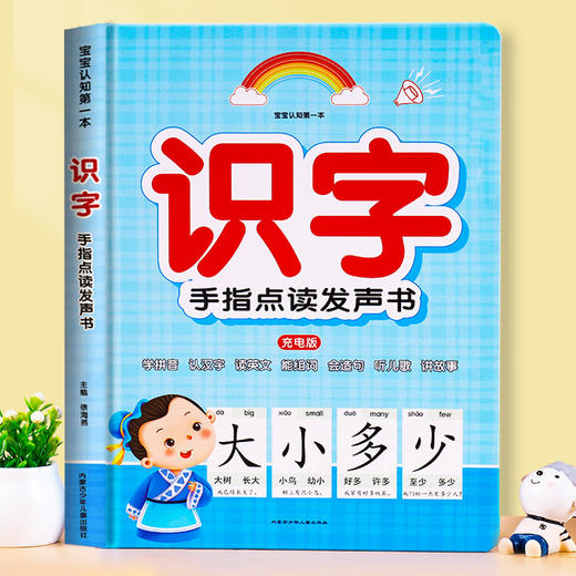 会说话的识字大王发声书幼儿学汉字认字神器启蒙早教卡片有声读物幼儿园3-6-7岁儿童绘本中班大班教材用书宝宝手指点读认知学习机 商品图4