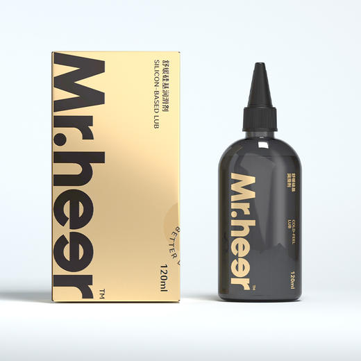 【自营】Mr.heer 荷尔先生「久滑不干」专用硅基润滑液 黑金Plus版 120ml 商品图4